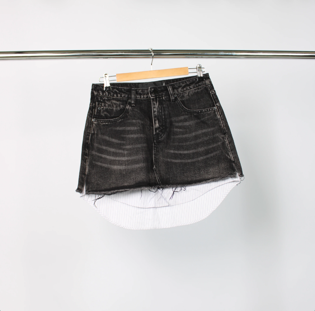 Alexander Wang Black Denim Skirt BNWT Size 29