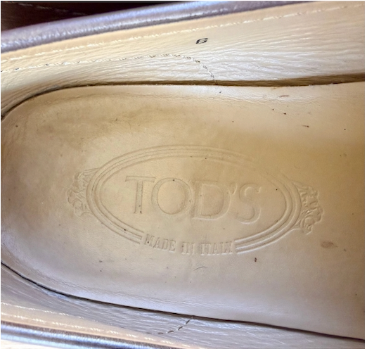 Tod’s Gommino Leather Flats, Very Good Condition, Eu 39, UK 6, US 7
