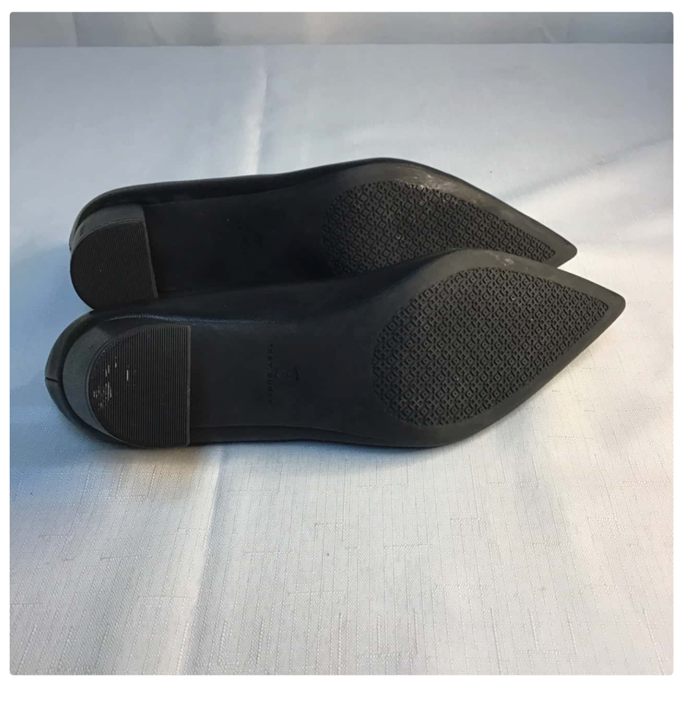 Tory Burch Women's Size 9 Leather Heels Black