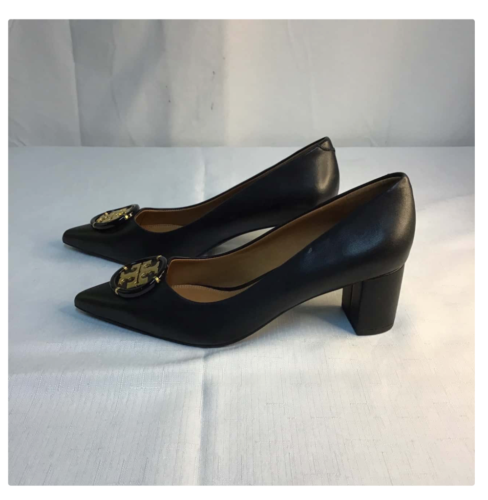 Tory Burch Women's Size 9 Leather Heels Black