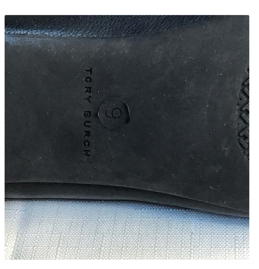 Tory Burch Women's Size 9 Leather Heels Black