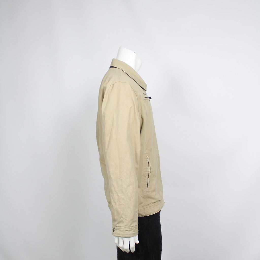 Giorgio Armani Beige Zip-Up Jacket Size L