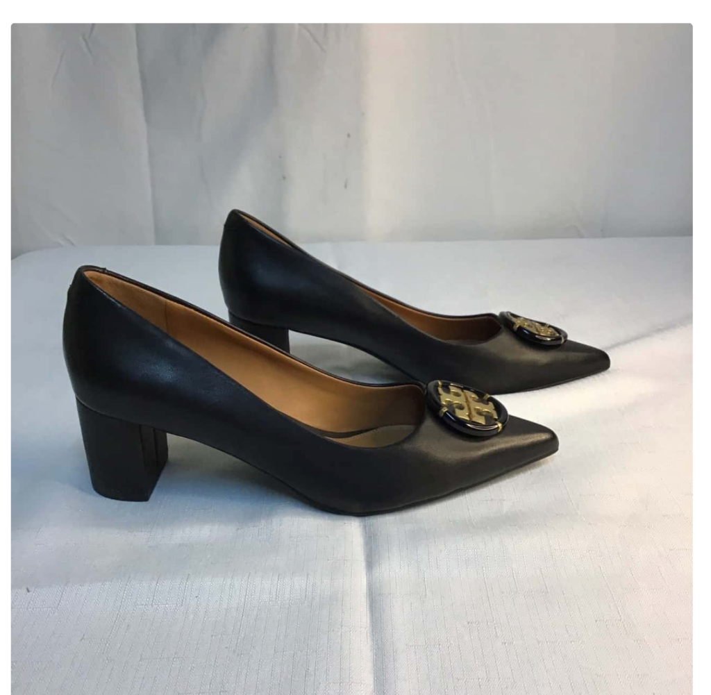 Tory Burch Women's Size 9 Leather Heels Black